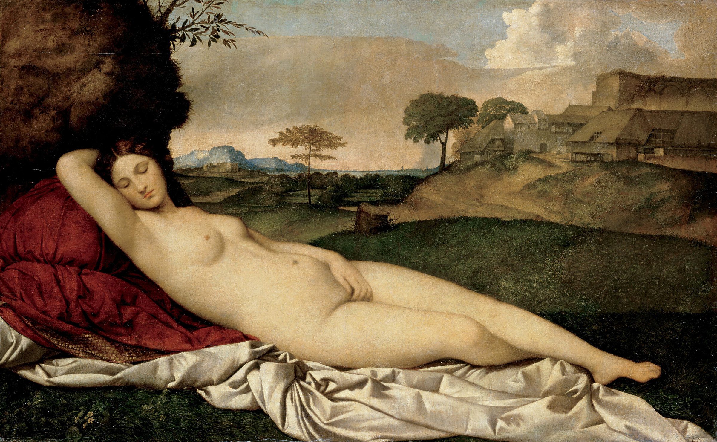 Vénus endormie dans un paysage au crépuscule — Giorgione.